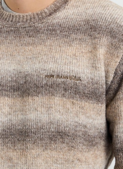 CASUAL FIT STRIPED KNIT JUMPER