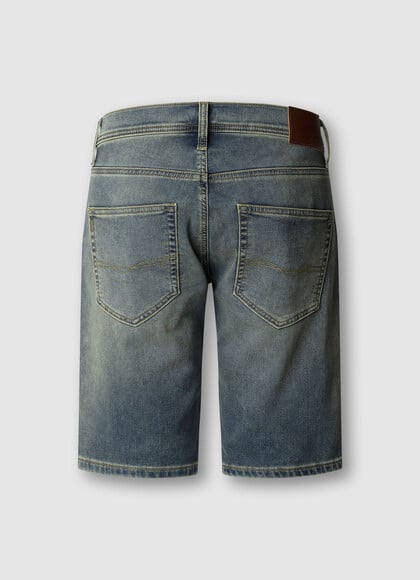 SLIM FIT DENIM BERMUDA SHORTS