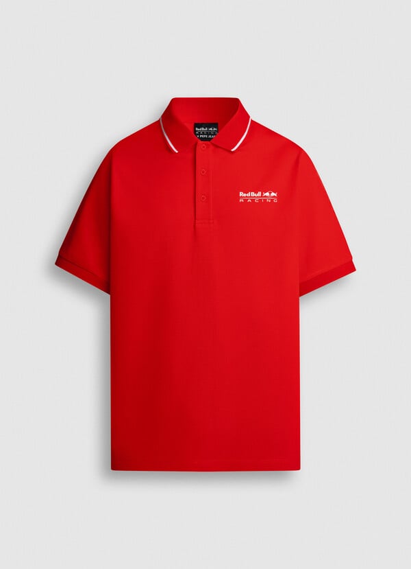PRINTED LOGO PIQUE POLO SHIRT