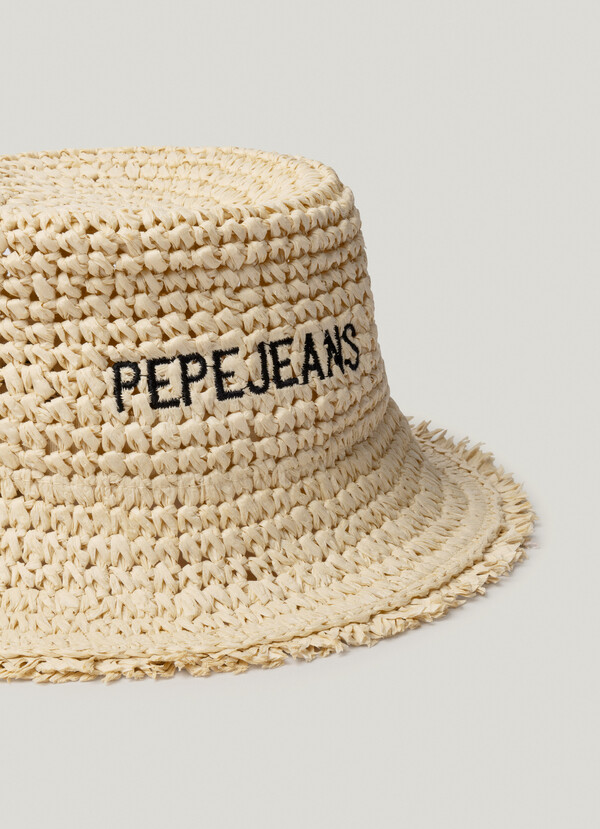 RAFFIA BUCKET HAT