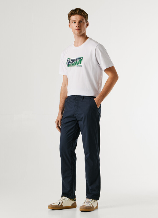 SLIM FIT CHINO TROUSERS