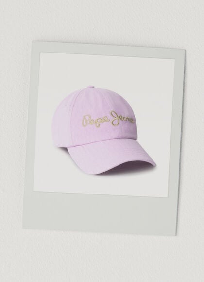 EMBROIDERED LOGO TWILL CAP