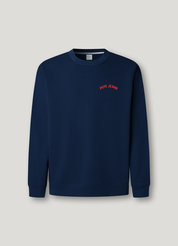 CREW NECK BACK PRINT SWEATSHIRT