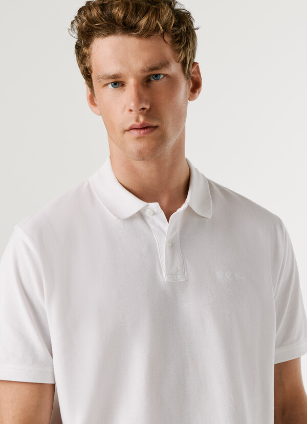 GARMENT DYED PIQUE POLO SHIRT