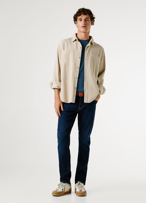 TRACK- SLIM FIT MID-RISE JEANS