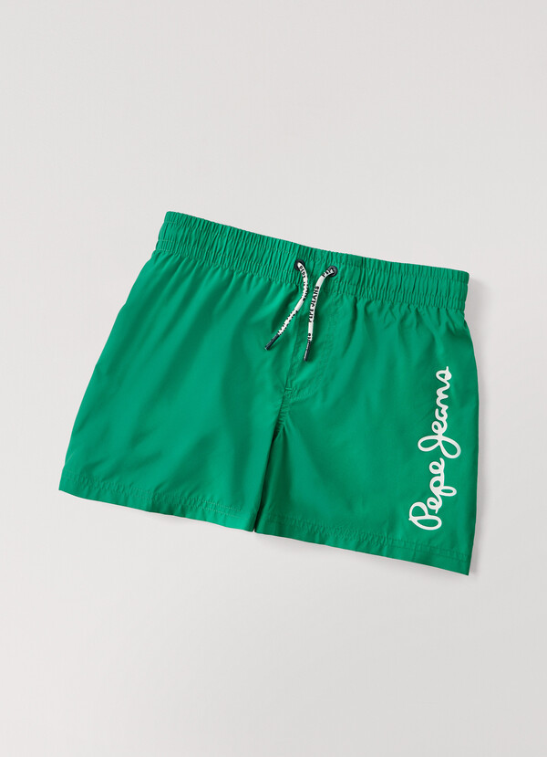 PRINTED LOGO SWIM SHORTS