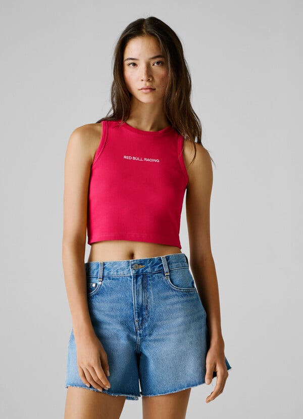 CROPPED SLEEVELESS TOP
