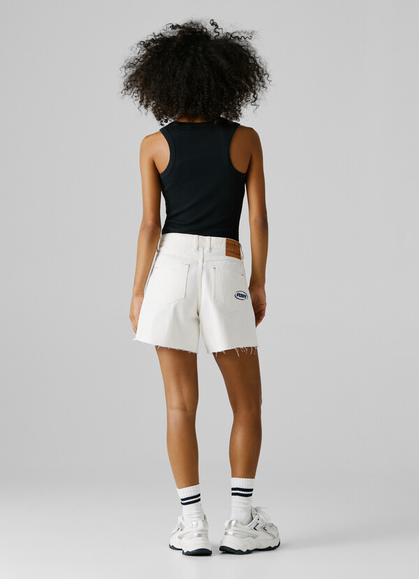 A-LINE DENIM SHORTS