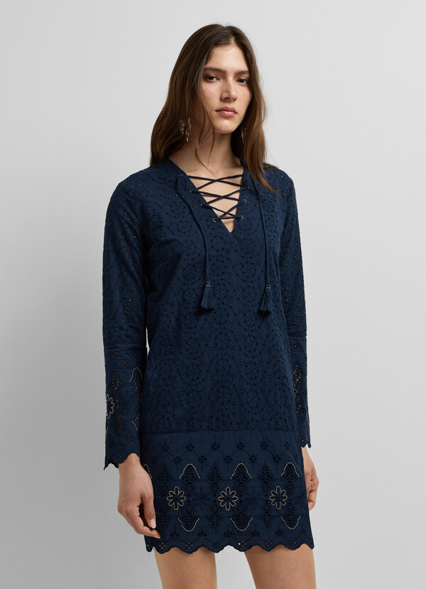 OPENWORK DETAIL MINI DRESS