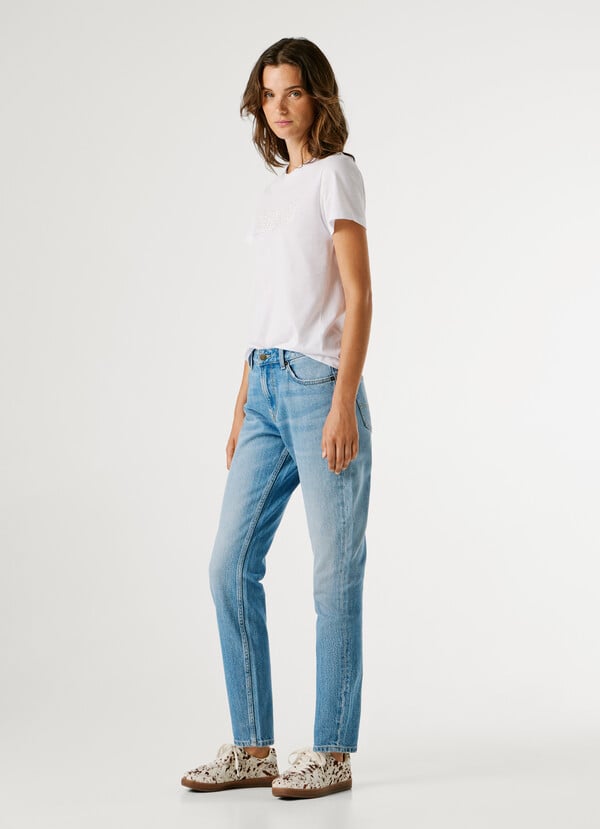 VIOLET - HIGH-RISE TAPER FIT JEANS