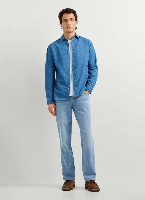 SLIM FIT DENIM SHIRT