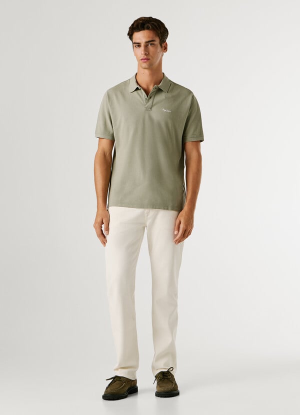 GARMENT DYED PIQUE POLO SHIRT