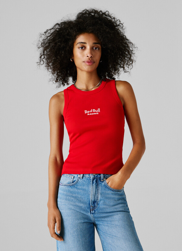 SLEEVELESS RIBBED TOP