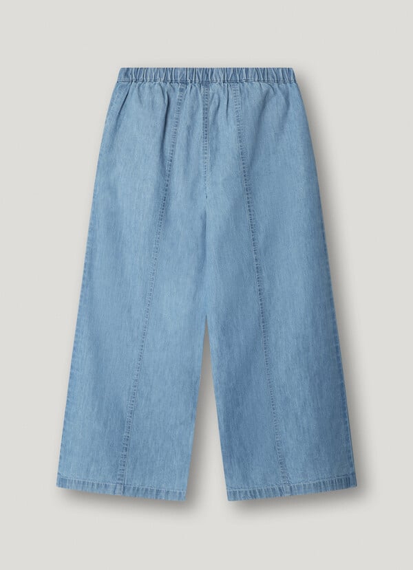 WIDE DENIM TROUSERS