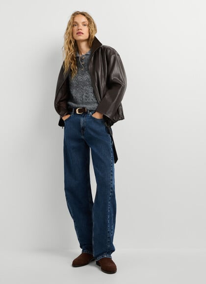 BOW - MID-RISE LOOSE FIT JEANS