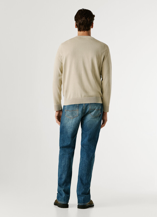 CREW NECK PIQU&Eacute; JUMPER