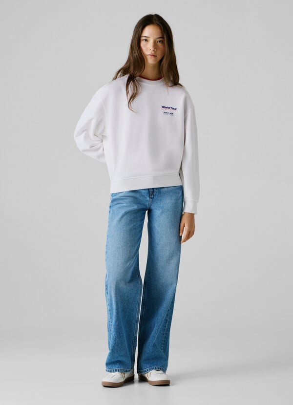 RELAXED FIT CREW NECK SWEATSHIRT