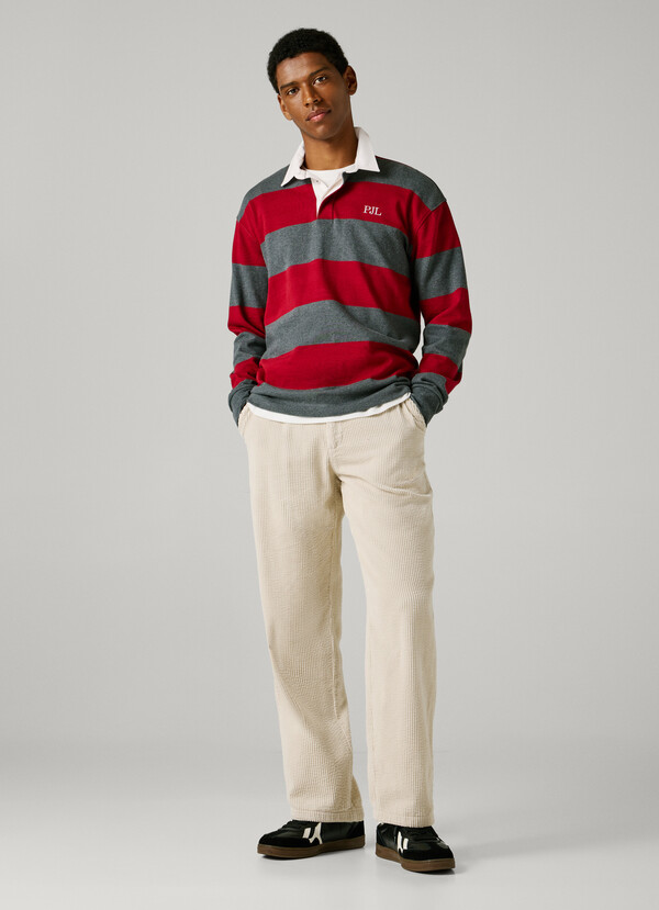 RELAXED FIT POPLIN CHINOS