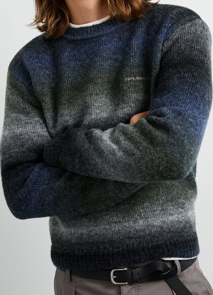 CASUAL FIT STRIPED KNIT JUMPER