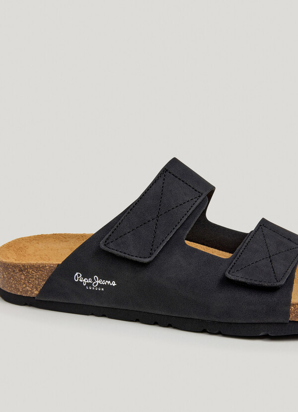 SANDALS WITH DOUBLE VELCRO CLOSURE