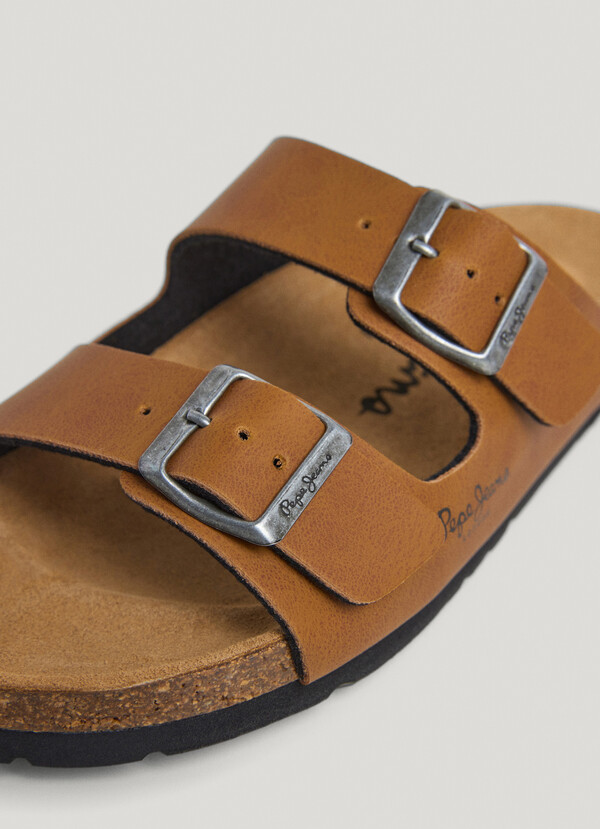 SANDALS WITH DOUBLE BUCKLE