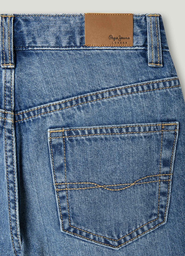 LOOSE FIT DENIM BERMUDA SHORTS