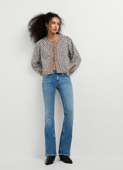 LOW-RISE FLARE FIT JEANS - PIMLICO