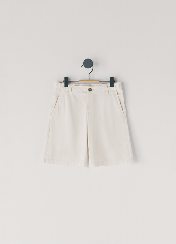 POPLIN CHINO SHORTS