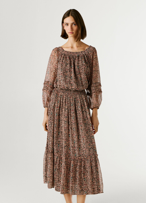 FANTASY PRINT MAXI DRESS