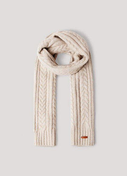 CABLE KNIT SCARF