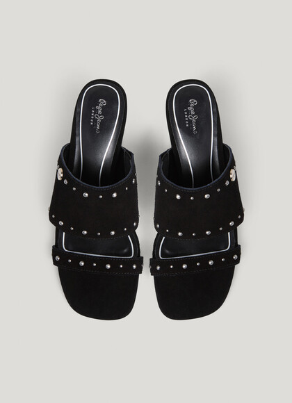 MULE SANDALS IN SUEDE