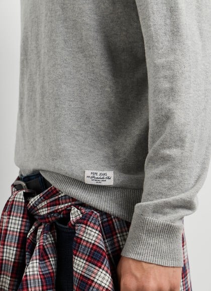 REGULAR FIT HIGH NECK KNIT JUMPER