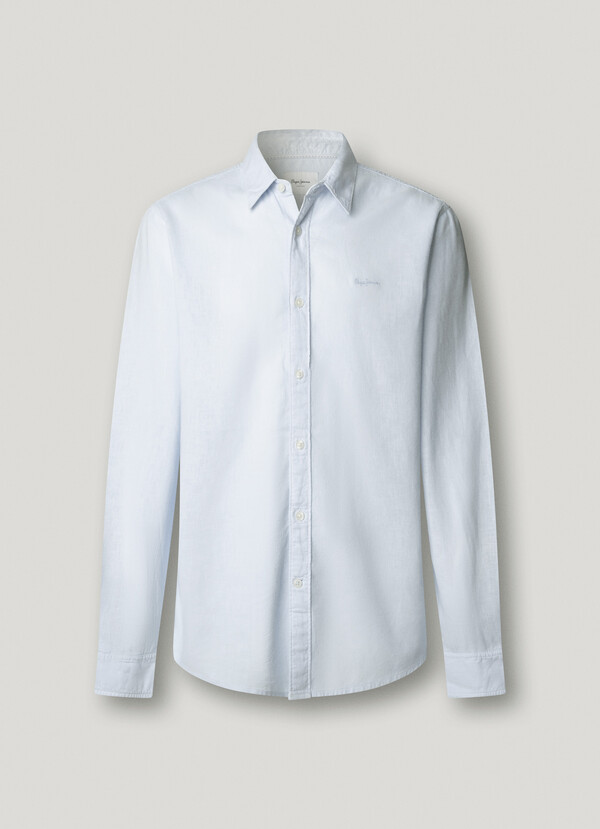 REGULAR FIT GARMENT DYED SHIRT