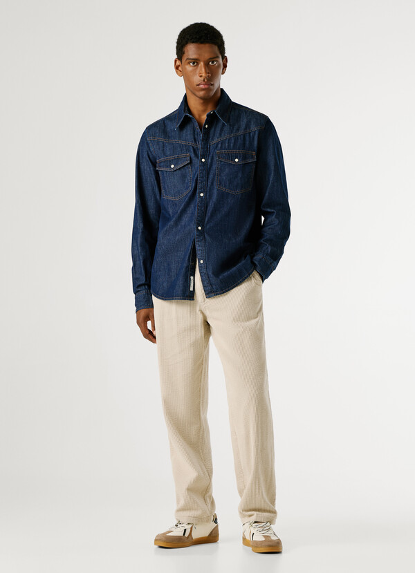 REGULAR FIT DENIM SHIRT