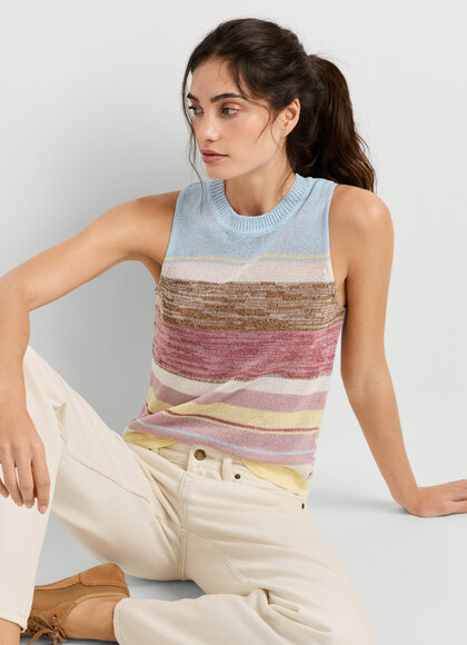 KNIT STRIPED TOP
