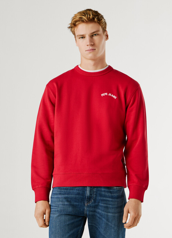CREW NECK BACK PRINT SWEATSHIRT