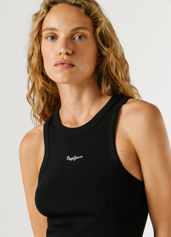 SLEEVELESS RIBBED TOP