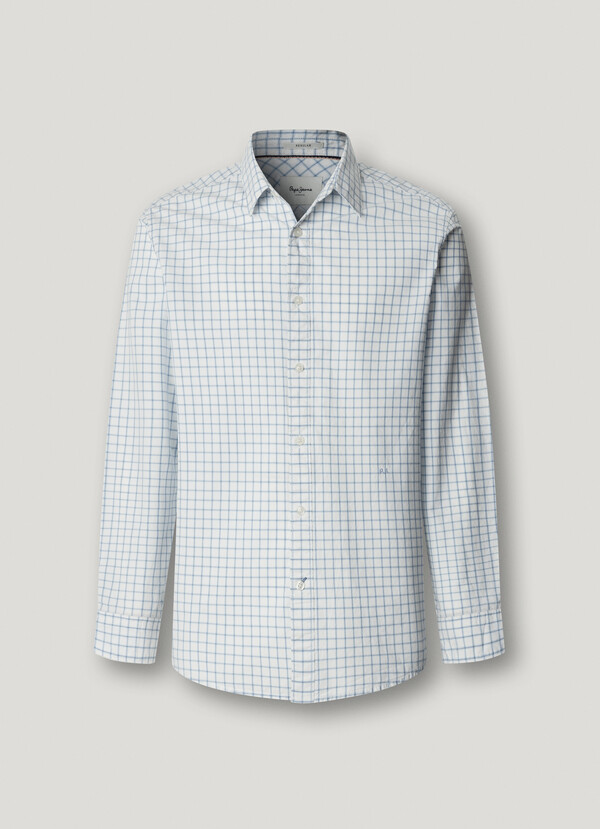 REGULAR FIT CHECKED POPLIN SHIRT