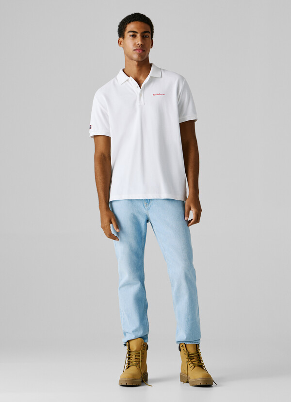 RELAXED FIT PIQU&Eacute; POLO