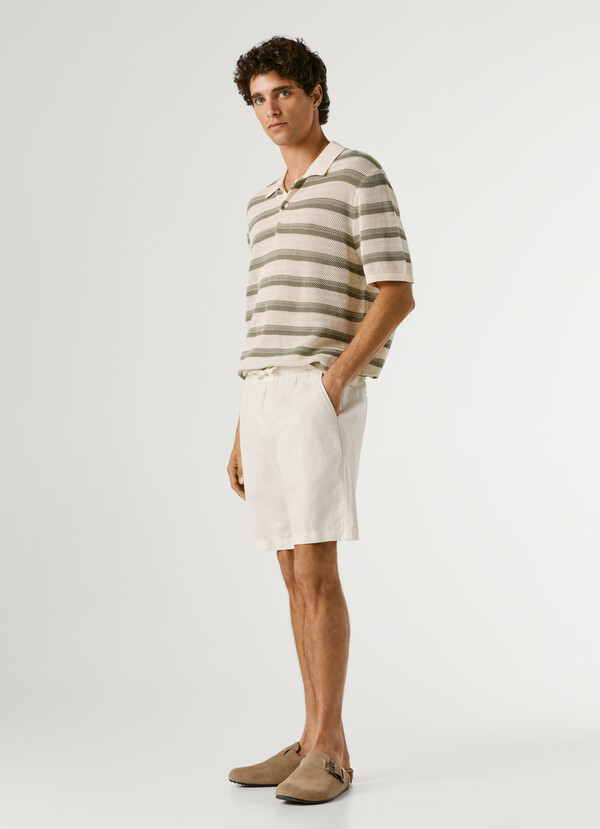 RELAXED FIT LINEN SHORTS