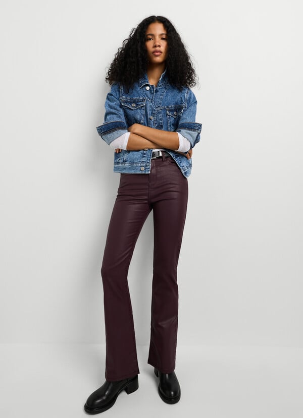 DION - HIGH-RISE FLARE FIT JEANS