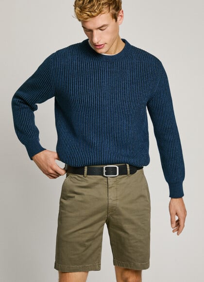 TEXTURED LEATHER BELT