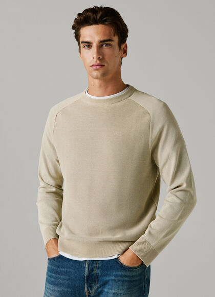 CREW NECK PIQU&Eacute; JUMPER
