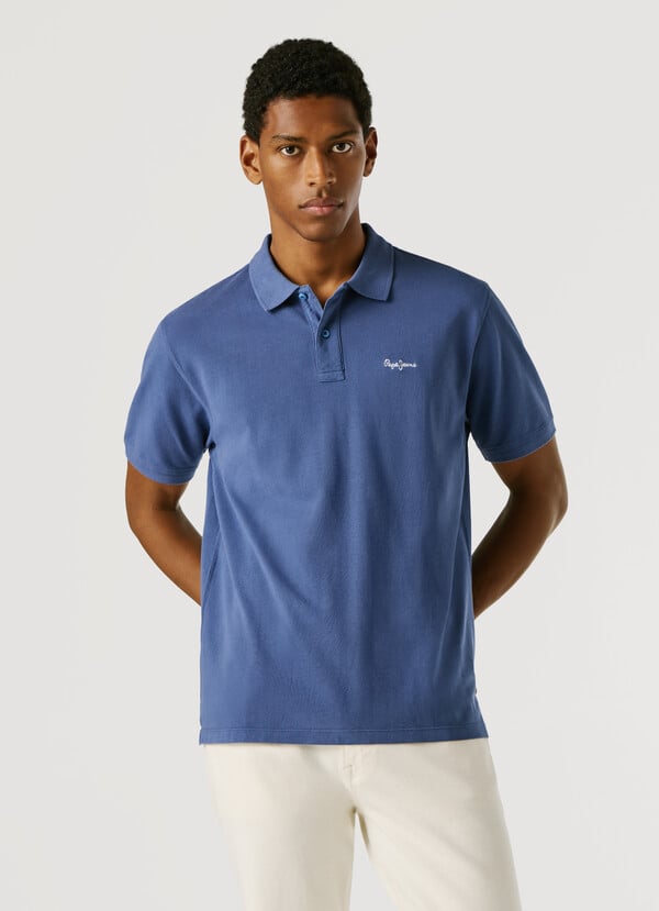 GARMENT DYED PIQUE POLO SHIRT