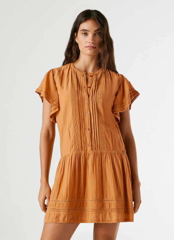 SHORT DRESS WITH LACE