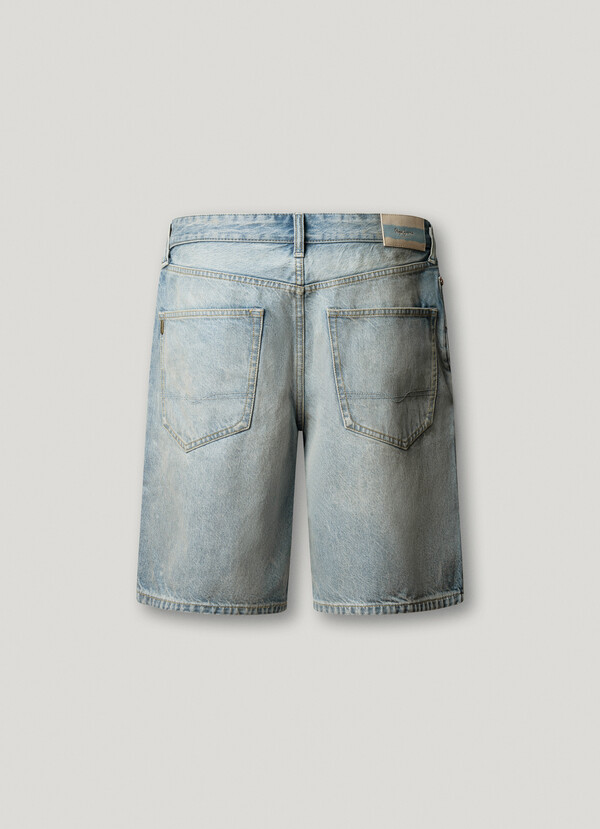 LOOSE FIT DENIM BERMUDA SHORTS