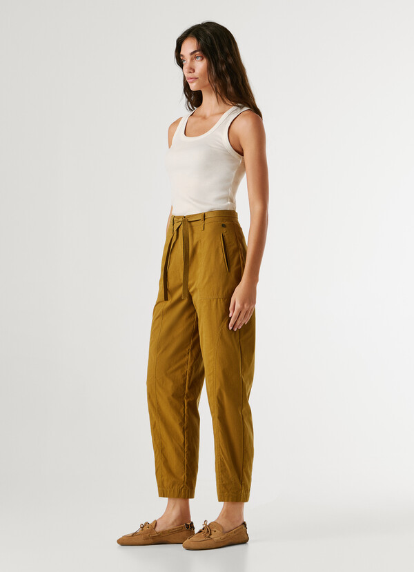 STRAIGHT TROUSERS WITH BELT
