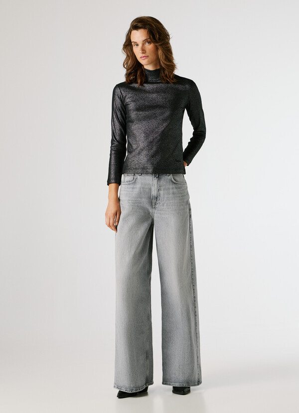 LONG SLEEVE RIBBED T-SHIRT