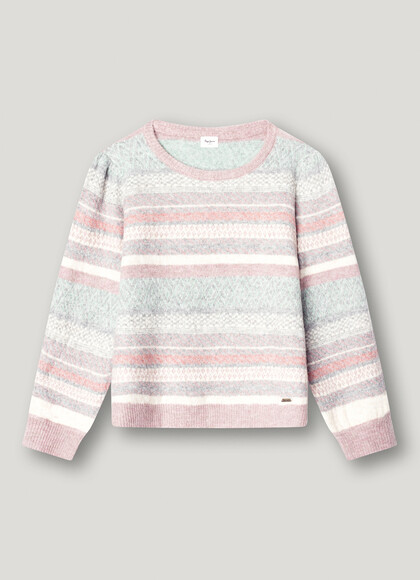 CREW NECK FAIRISLE KNIT JUMPER