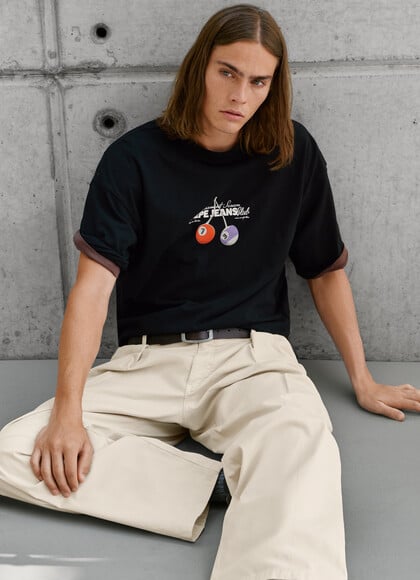 BOXY FIT PRINTED GRAPHIC T-SHIRT